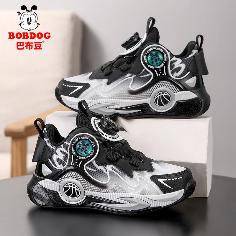 Babu bean boys shoes 2025 new spring children's sports basketball shoes boys red new year natal year shoes