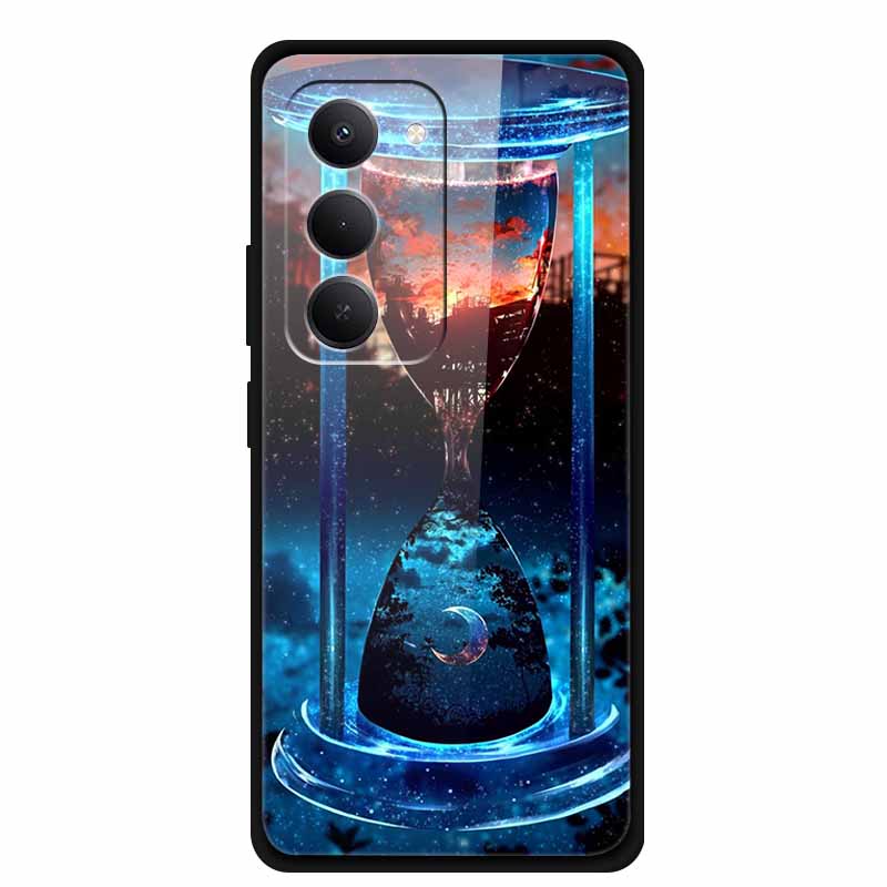 For Redmi 15 5G Case 6.9" 25057RN09E Tempered Glass Hard Covers For Redmi 15 4G 2025 Luxury Phone Cases Protective Bumper Fundas