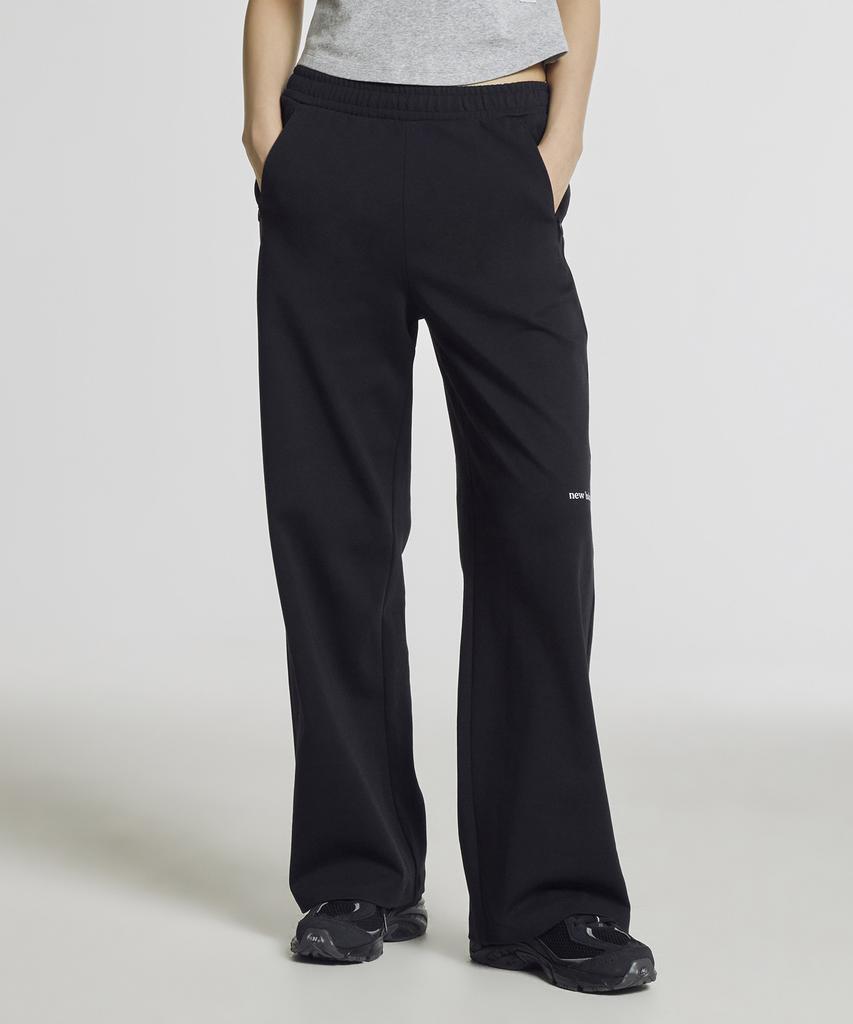Nyuballanseu Nbmlg2W422 / Women Summer Lightweight Double-Weave Wide Pants (Black)