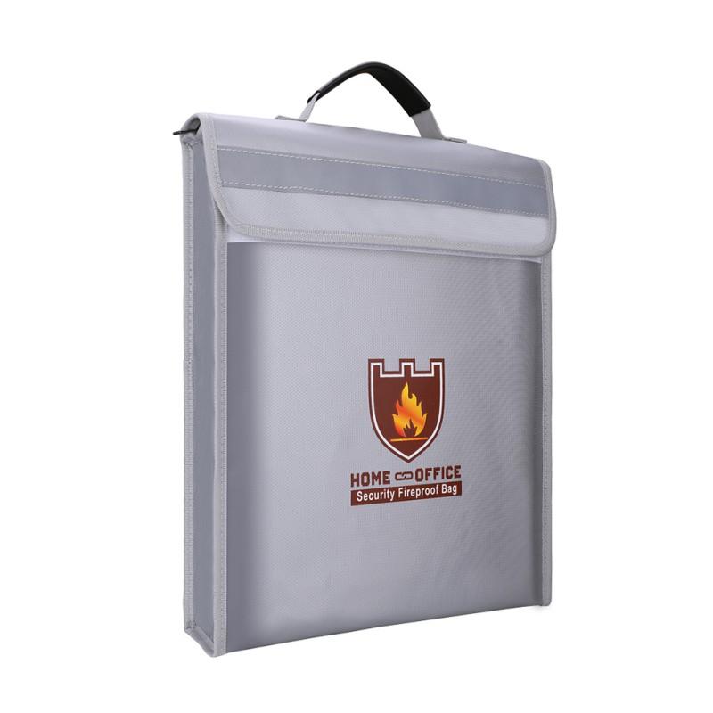 Portable Fireproof Document Bag Fixed Bag Home Office Safe Fireproof Waterproof Briefcase