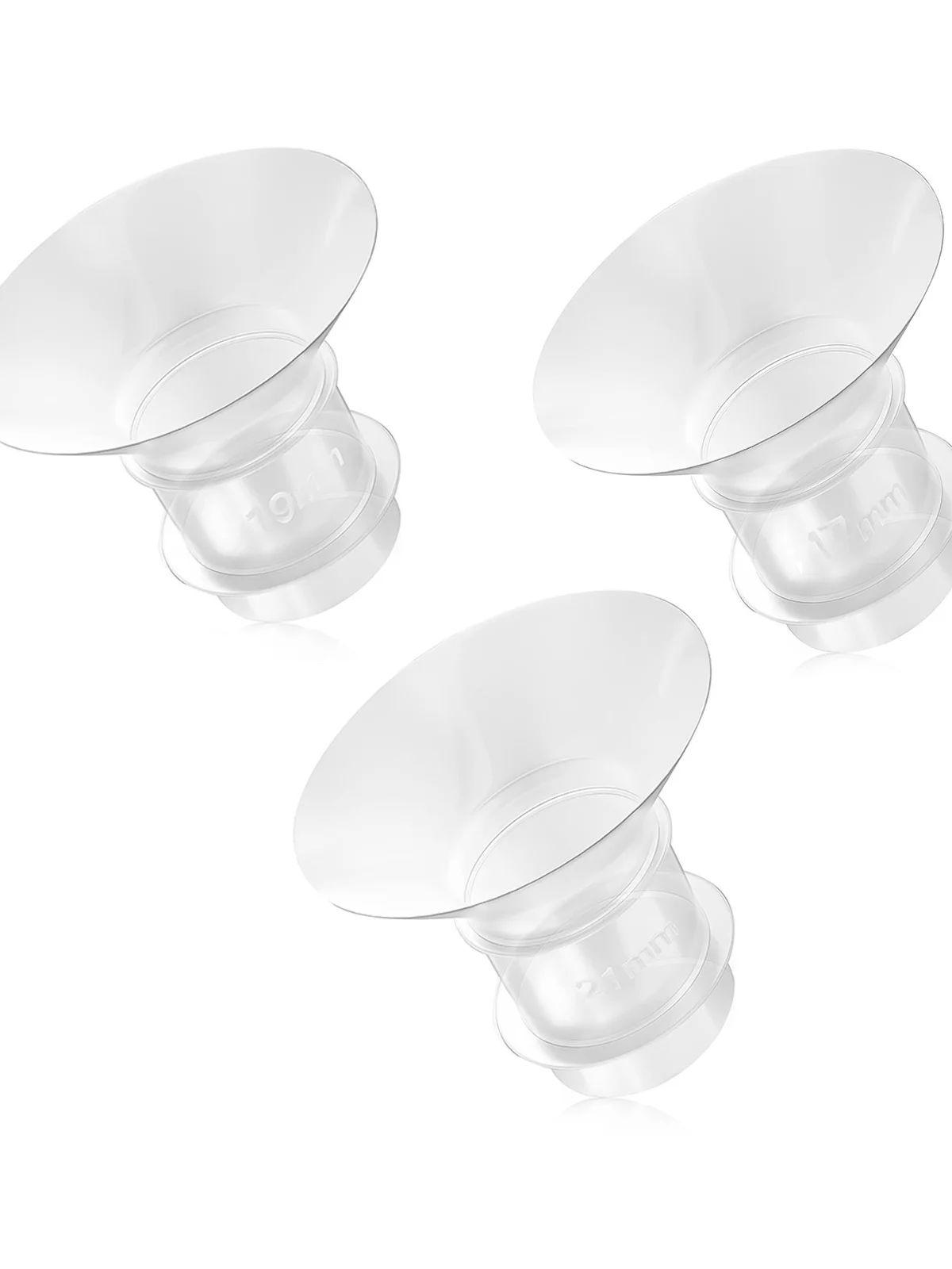 

3 шт. Вставки для фланцев молокоотсоса, Конвертер накладки для груди, Практичная замена для молокоотсоса 17 мм 19 мм 21 мм