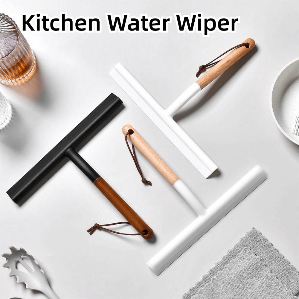 Non-Scratch Kitchen Water Wiper Soft Silicone Glass Cleaning Tool Countertop Cleaning
