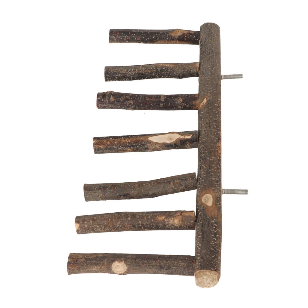 Bird Wooden Ladder Grinding Claws Multi Step Ladder Parrot Perch Ladder for Small Medium Parrot 7