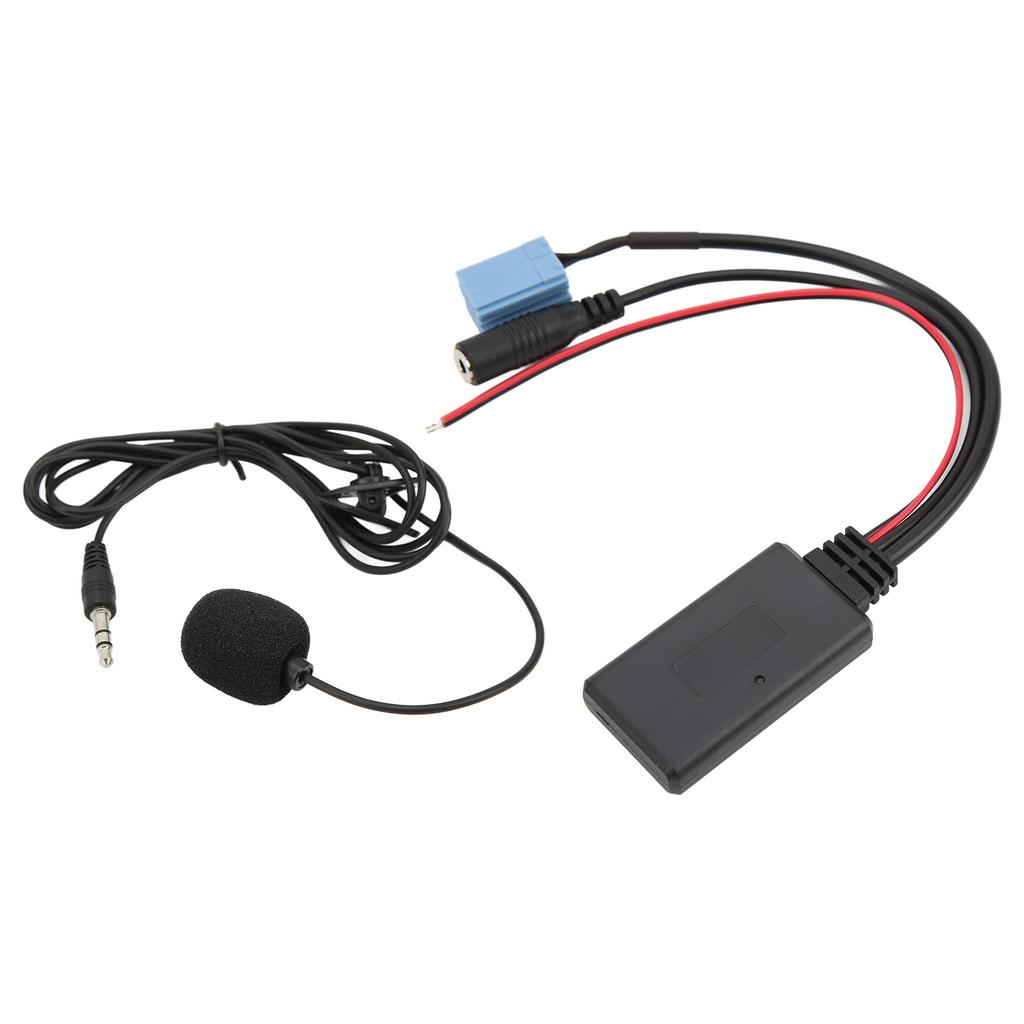 Bluetooth5.0 AUX IN Cable 3.5mm Jack ISO 8Pin 7 607 897 093 Handsfree Microphone Replacement for Bora for Blaupunkt