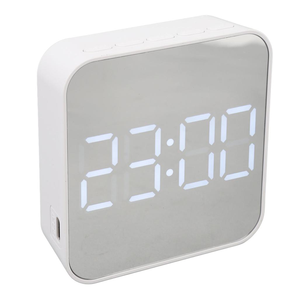 LED Digital Clock 2 Alarm Settings Multifunctional Small Electronic Alarm Clock with Temp Date Display for Bedroom