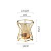 Nordic Metal Flower Vase Glass Flower Arrangement Decorative Vase Candle Holder For Living Room Bedroom