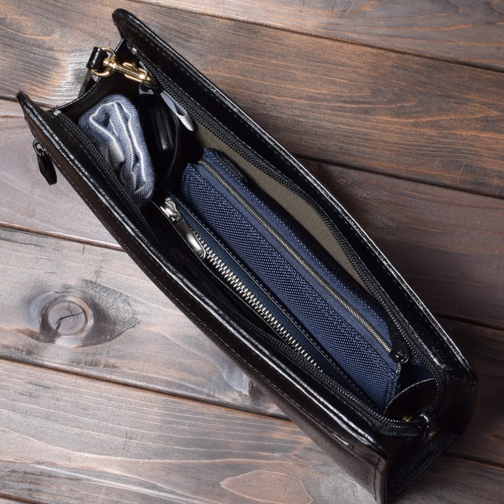 SiNCERO Men's Genuine Leather Second Bag, Made in Japan (A5 File Holder (wr-1012))