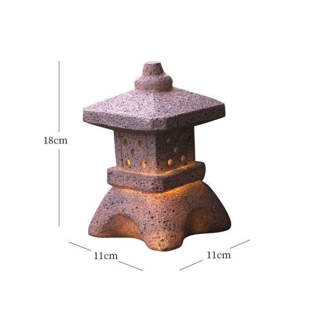 

Креативная полимерная солнечная лампа Дворцовые фонари Статуя башни Двор Дзен Декоративные украшения Солнечный фонарь-пагода