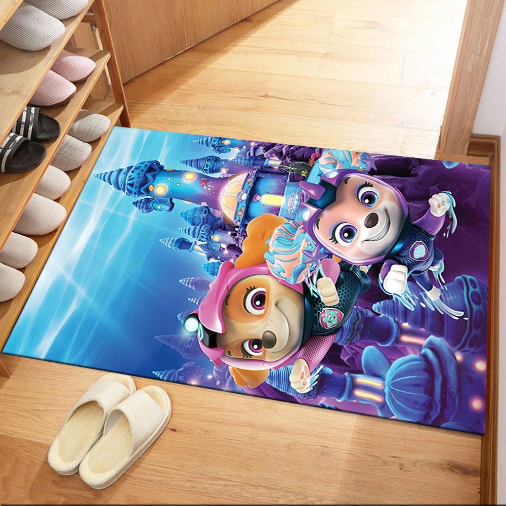 Paw Patrol Birthday Card Square rugs are a great choice for living rooms, bedrooms, home décor, and as gifts.