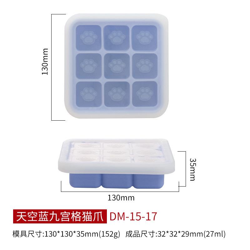 [Multifunctional Silicone Ice Tray Mold For Paw Shaped Ice Cubes Jelly Baby Food Steamed Cakes]