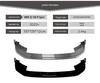 Compatible with 2023+ BMW X2 U10 M Sport MP Front Bumper Lip Splitter Trim Modification.