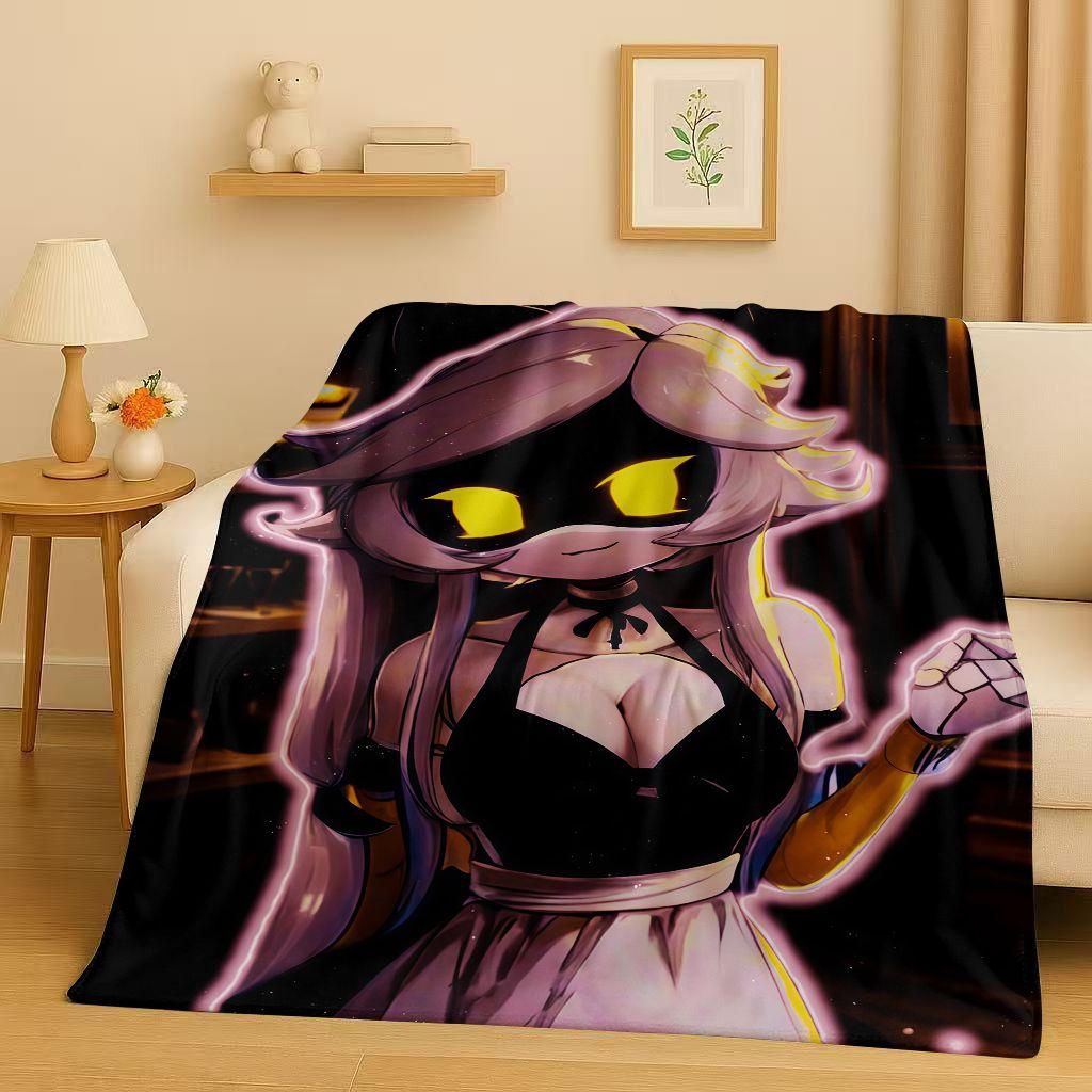 HD Kreslená Vražedná Dron V Uzi J Robot Flanelová Přikrývka, Ultra Měkká Teplá Plyšovádeka pro Domácí Ložnici Postel Pohovku Kryt Piknik Děti