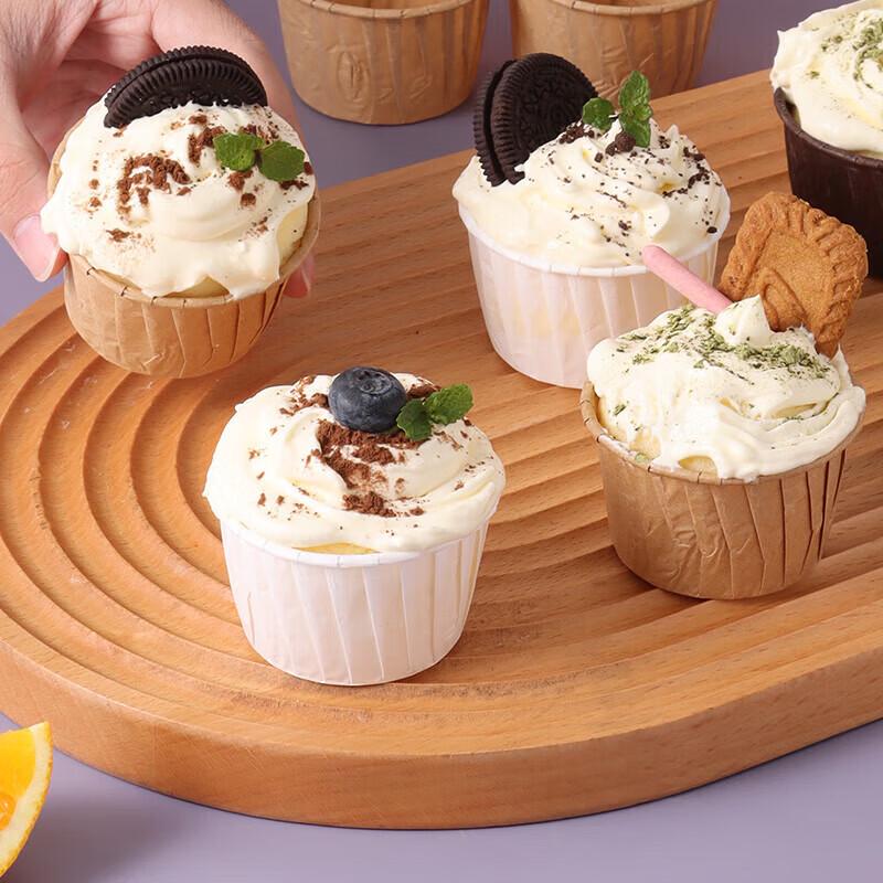PYTHONIC Kraft Paper Muffin Cups