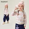 MQDMINI Girls' Floral Bow Knit Sweater