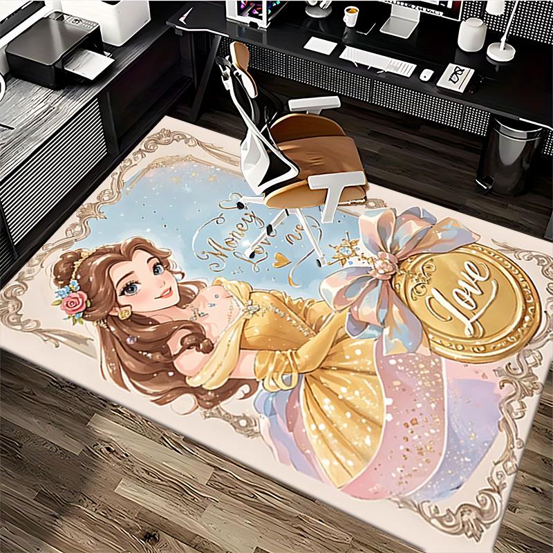 1pc Love Money Magic Carpet Rug for Bedroom Living Room Decor Sofa Home Game Area Rug Non-slip Floor Mat. D7220186