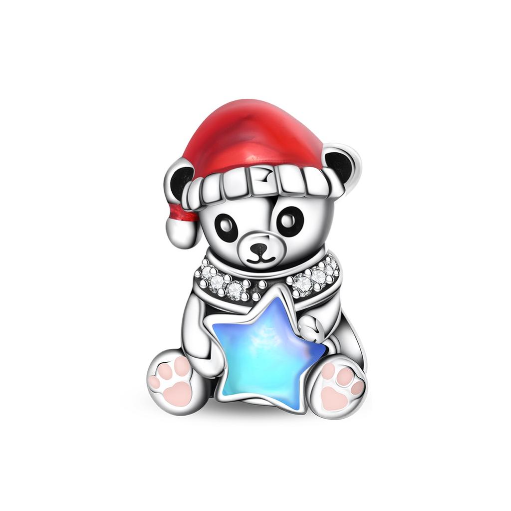 New Christmas Snowman Compatible with Original Bracelet Necklace DIY Jewelry Christmas Gift