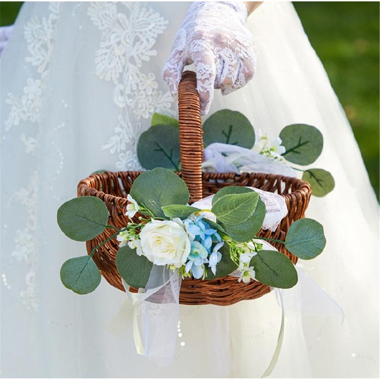 Handwoven Rattan Storage Basket Practical and Easy To Clean Basket for Organization Delicate Woven Container