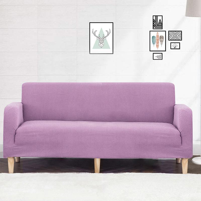 New High Elasticity Sofa Cover Fabric All Season Universal Knitted Sofa Cover Thickened Simple Solid Color Soft and Comfortable