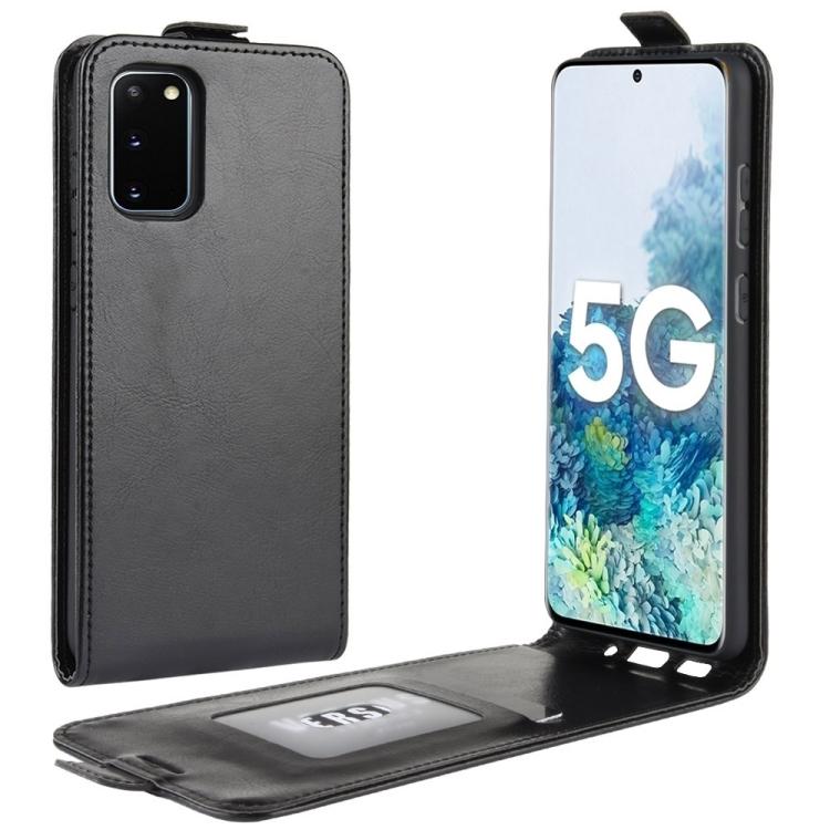 

Для Samsung Galaxy S20 FE (4G/5G) / S20 Lite R64 Текстурований одинарний вертикальний шкіряний захисний чохол із слотами для карток і фоторамкою(Білий) For Galaxy S20 FE чорний