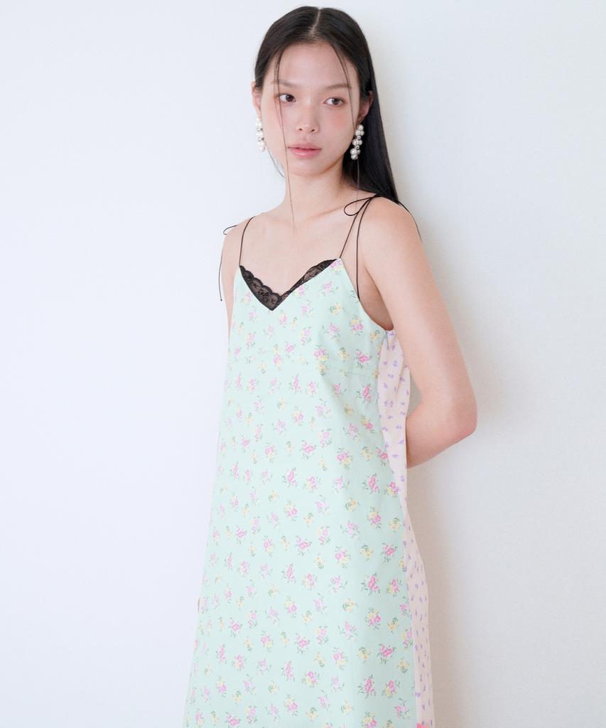 Sweet Bitter Two-Way Flower Maxi Dress_Mint