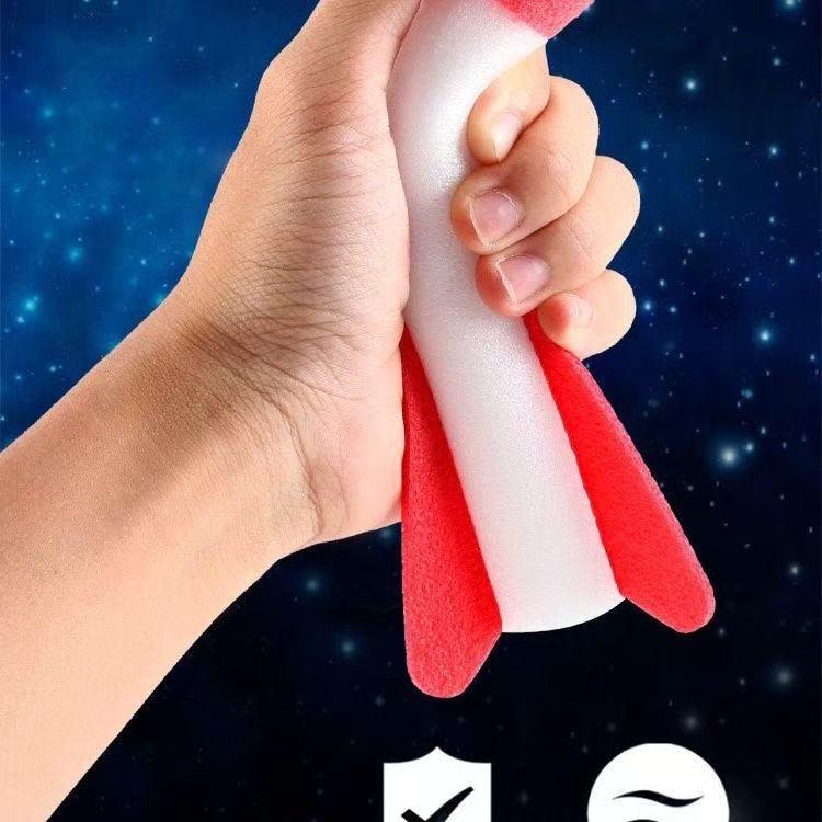 Flying Flash Rocket: Light-Up Foot-Powered Sky Launch Toy for Kids