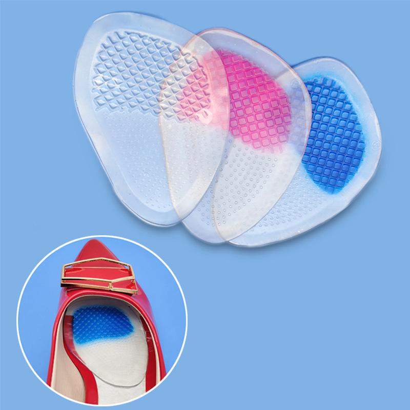 Transparent Gel Forefoot Pads for Women's High Heels - Anti-Slip, Anti-Wear, Invisible PU Massage