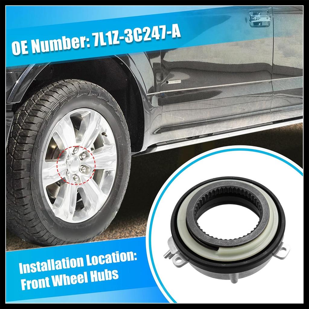 2 Stuks 4x4 Automatische Vergrendelingsnaaf 4WD Vergrendelingsnaaf Actuator voor Ford F-150 2004-2016 voor Ford Expedition 2003-2015 voor Lincoln Navigator 2003-2017 7L1Z3C247A
