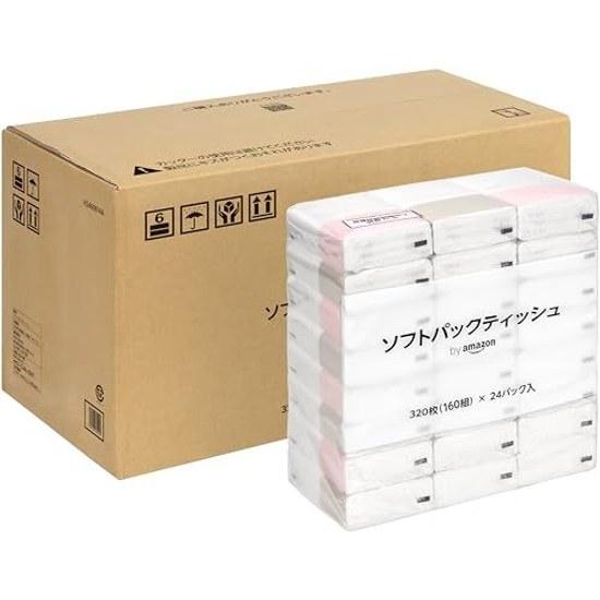 Soft Pack Tissue FSC Certified Paper (320 Sheets 2-ply 160 Sets 72 Packs) Case Item