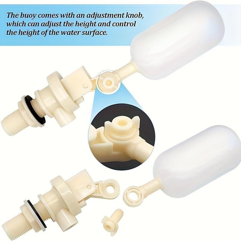 1/2Pcs Float Valve Stable Water Float Valve Shut Off 1/ 2" Automatic Waterer Bowl Fill Feed Water Trough Horse Cattle Sheep Pig Dog Water Float Valve