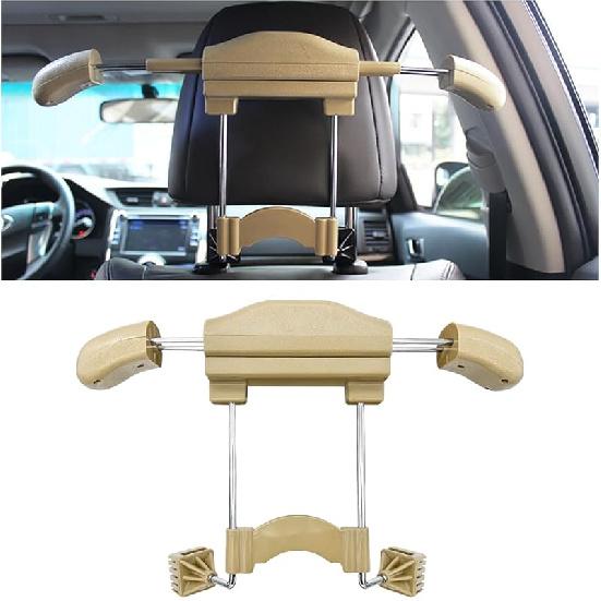 Car Coat Hanger, Multifunctional Retractable Automotive Headrest Back Seat Coat Hanger Hook Organizer Holder For Clothes Coat Suit Jacket Shirts,