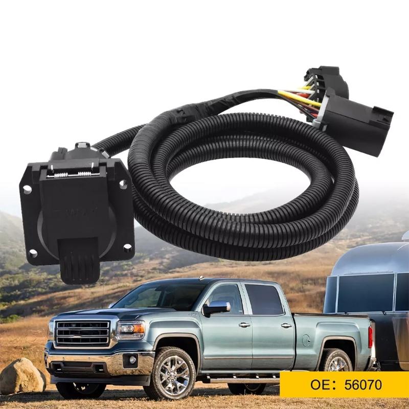Automotive Replacement 56070 7 Pin Truck Trailer Wiring Harness Extension for 1500/2500/3500