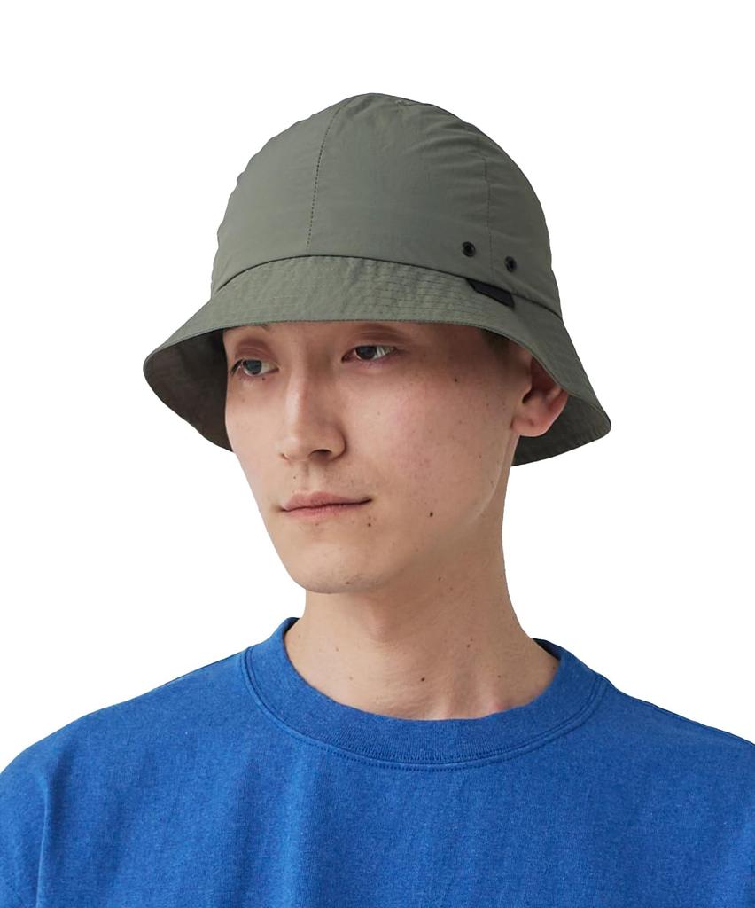 Snow Peak Nylon Tussah Hat, Size 2, Light Olive, AC-25SU009, Perfect for Camping, Outdoor Activities, and Festivals.