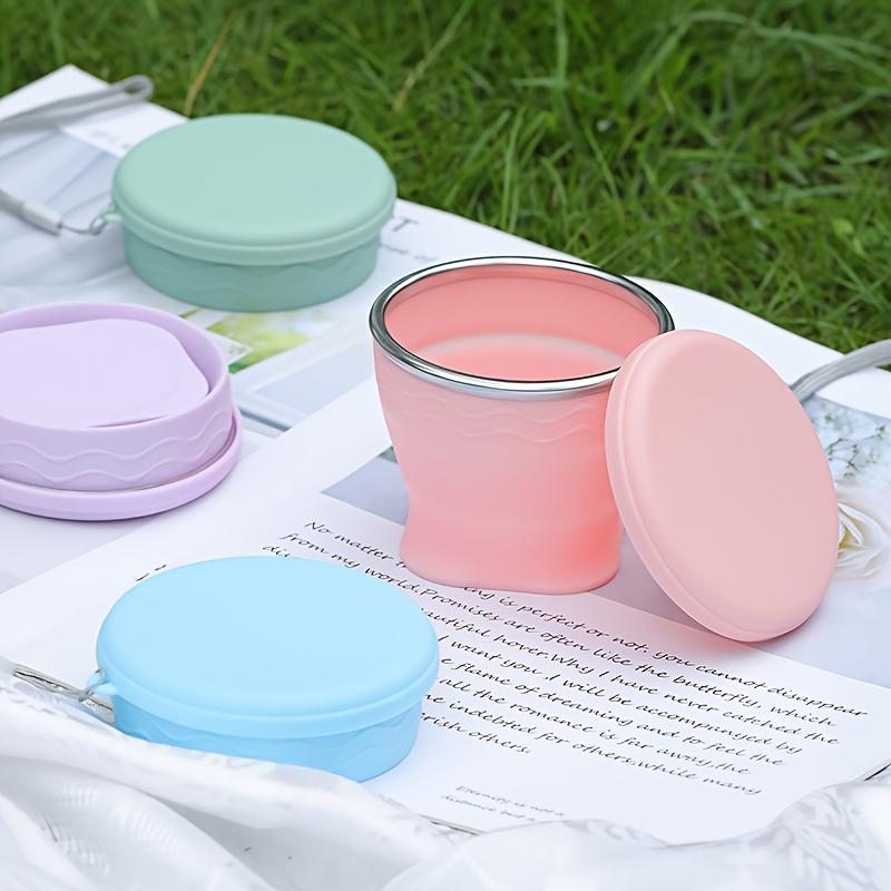 1pc Portable Foldable Water Bridge Outdoor Camping Travel Mug, 200ml Compression Cup for Tea and Coffee
