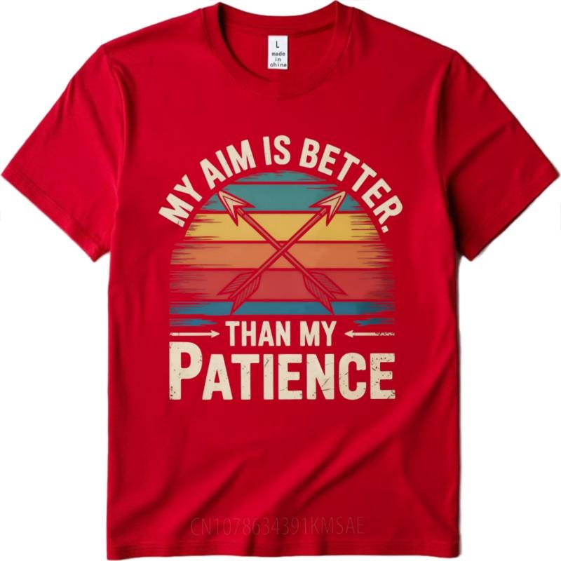 Casual Tee Summer top New Arrived Women summer tshirt Brand My Aim Is Better Than My Patience Hiphop For him tops Essential Tee S