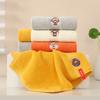 25x50cm Cartoon Animal Embroidery Bathroom Hanging Children Towel Cotton Face Wash Soft Water Absorbent