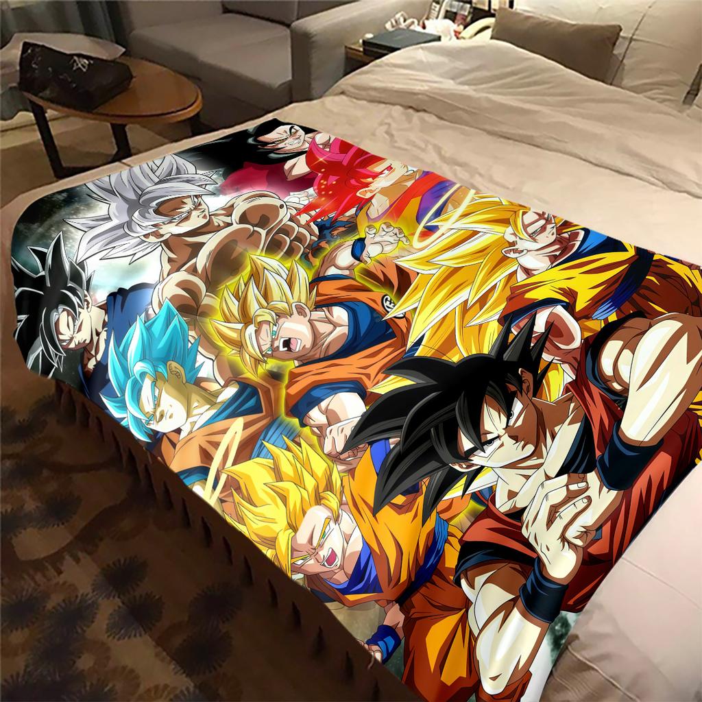 1pz Coperta in Flanella con Stampa DRAGON BALL, Alta qualità per Tutte le Stagioni, Arredamento per la Casa, Calore e Comfort, Perfetta per Regali di Natale