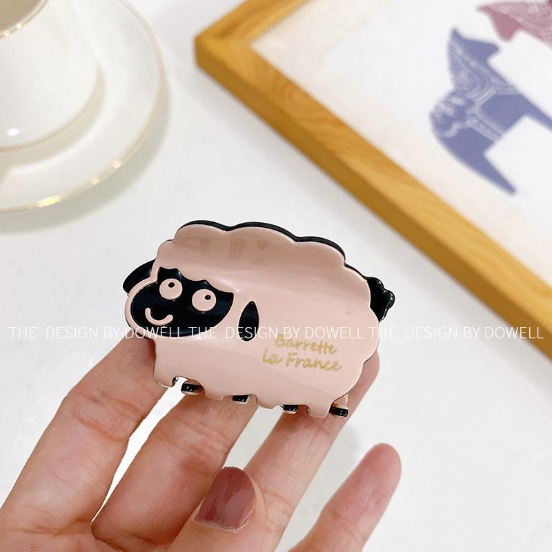 

Beautifully Crafted Sheep Design Hair Clips In Multiple Colors Perfect For Occasion Any Pink Small