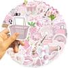 50pcs Pink Art Aesthetics Graffiti Stickers DIY Phone Guitar Laptop Notebook Suitcase Cup Waterproof Sticker Decals