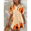 Women's Spring/summer Print Fashion Casual Shirt Dress