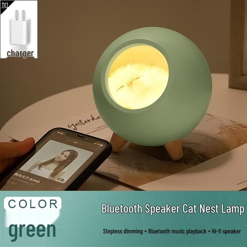 Kreatives Katze Atmosphäre Nachtlicht - USB Wiederaufladbar, Kinder Touch Nachttischlampe