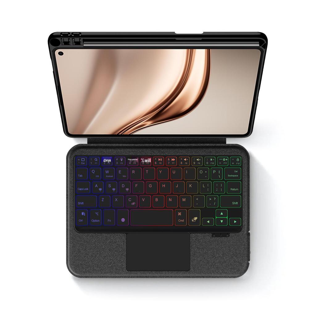 Colorful Luminous Bluetooth Keyboard Case for Huawei MatePad Mini 8.8-inch