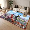 Custom Name Text Crystal Velvet Rug,Miraculous Ladybug Soft Plush Decorative Non Slip Floor Carpet