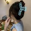 Hollow Heart Hair Claw Acrylic Shark Clip Sweet Love Hair Clip  Streetwear