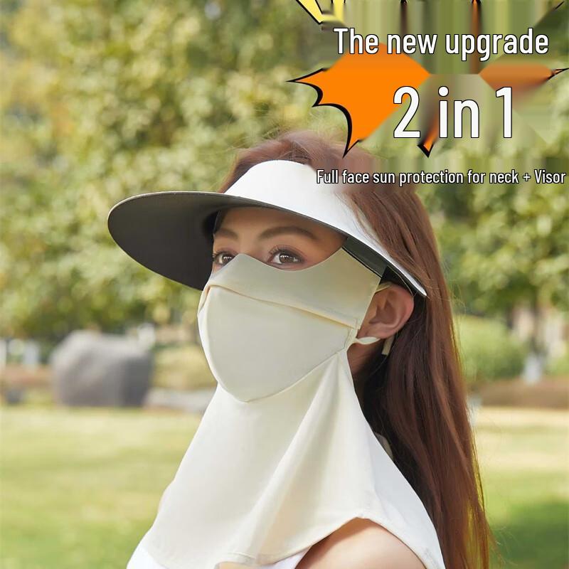Women's Ice Silk UV Protection Full Face Mask