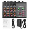 AM428A 8 Channel Mixing Consoles Digital Sound Mixer Stereo for Recording DJ Networking Live Event Broadcast Equipment