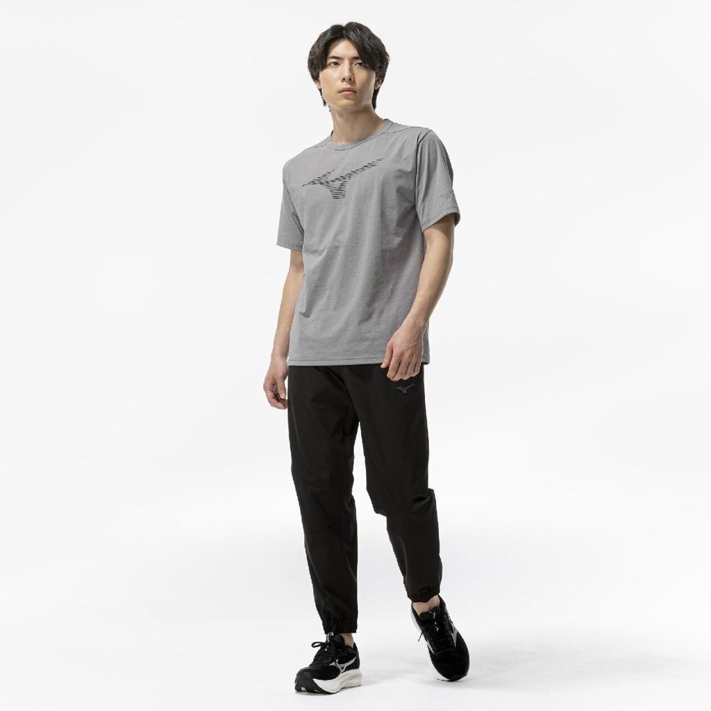 Training Wear Stretch Soft Dry UV Frost Size L [Mizuno] T-Shirt, Sweat-wicking, Quick-drying, Protection, 32MAD026, Men's, Gray,