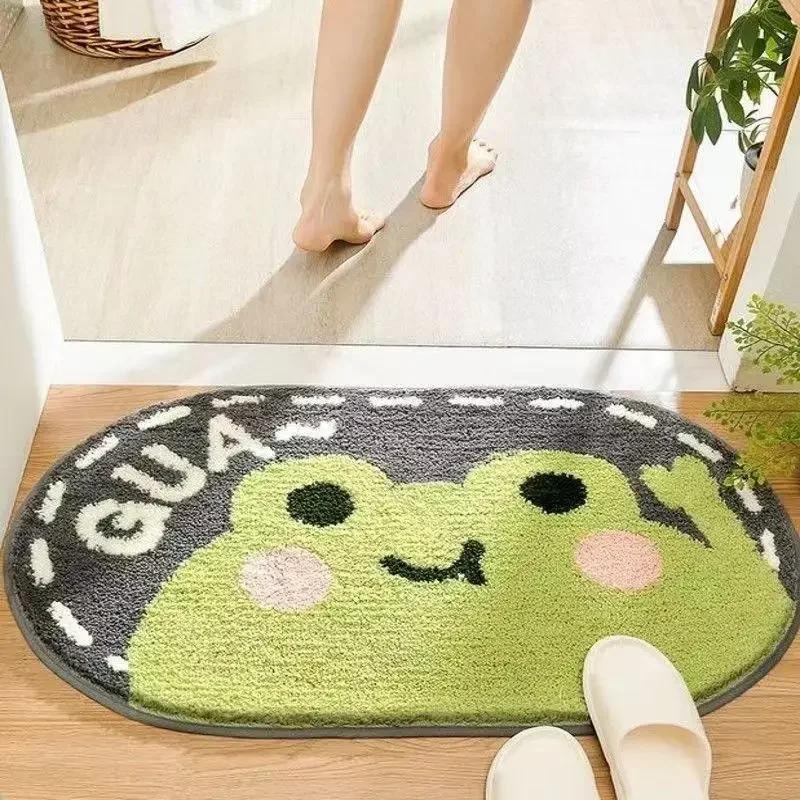 Super Soft Cartoon Plush Floor Mat Wear-resistant Water-absorbing Carpet Bathroom Water-absorbing Non-slip Floor Mat Home