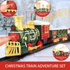 Lighted Electric Train Set, Christmas Train Around The Christmas Tree, With Adjustable Sounds And Music, Great Christmas Birthday Gift For Children