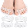 1 Paar Zehenspreizer mit Löchern korrigieren Fuß- und Hallux-valgus-Schmerzen, Plantarfasziitis und verbessern die funktionelle Beweglichkeit.