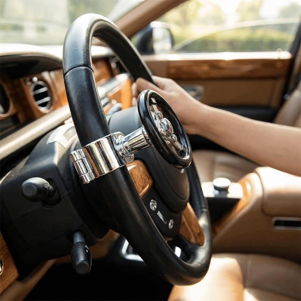 Stainless Steel One Hand Driving Knob Wear Resistant Power Steering Knob Vehicle Interior